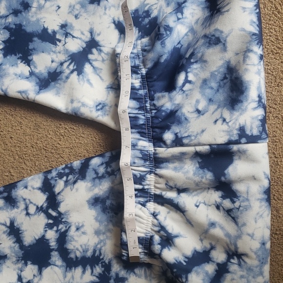 Tie Dye Sweatpants, Blue and White size Small - Picture 5 of 7